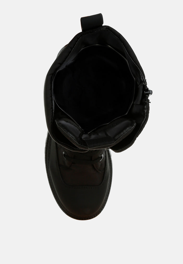 anti-skid lace-up combat boots by ruw#color_black