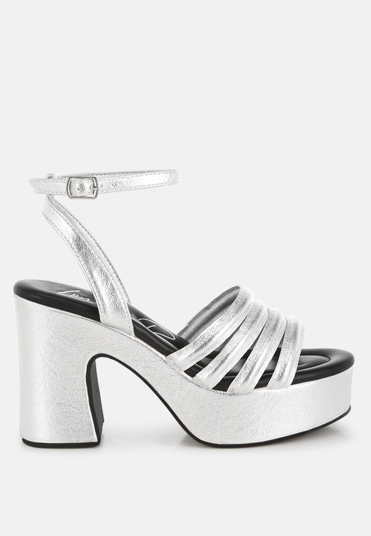 strappy high platform sandals by ruw#color_silver
