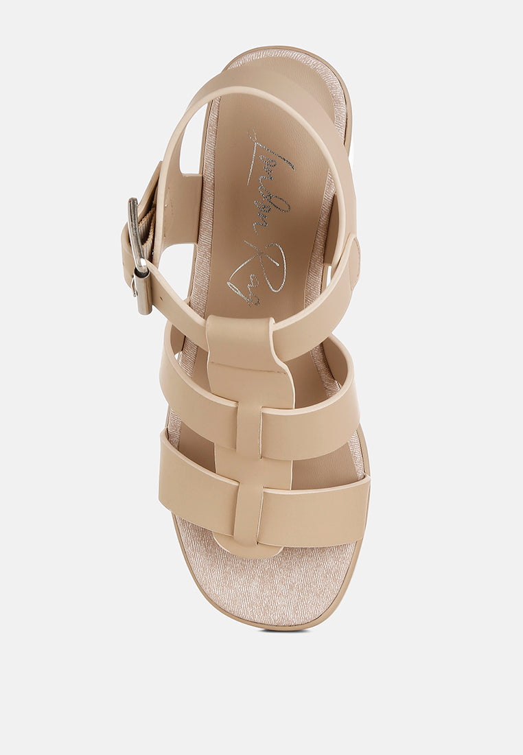chunky pin buckle platform heels by mode#color_beige