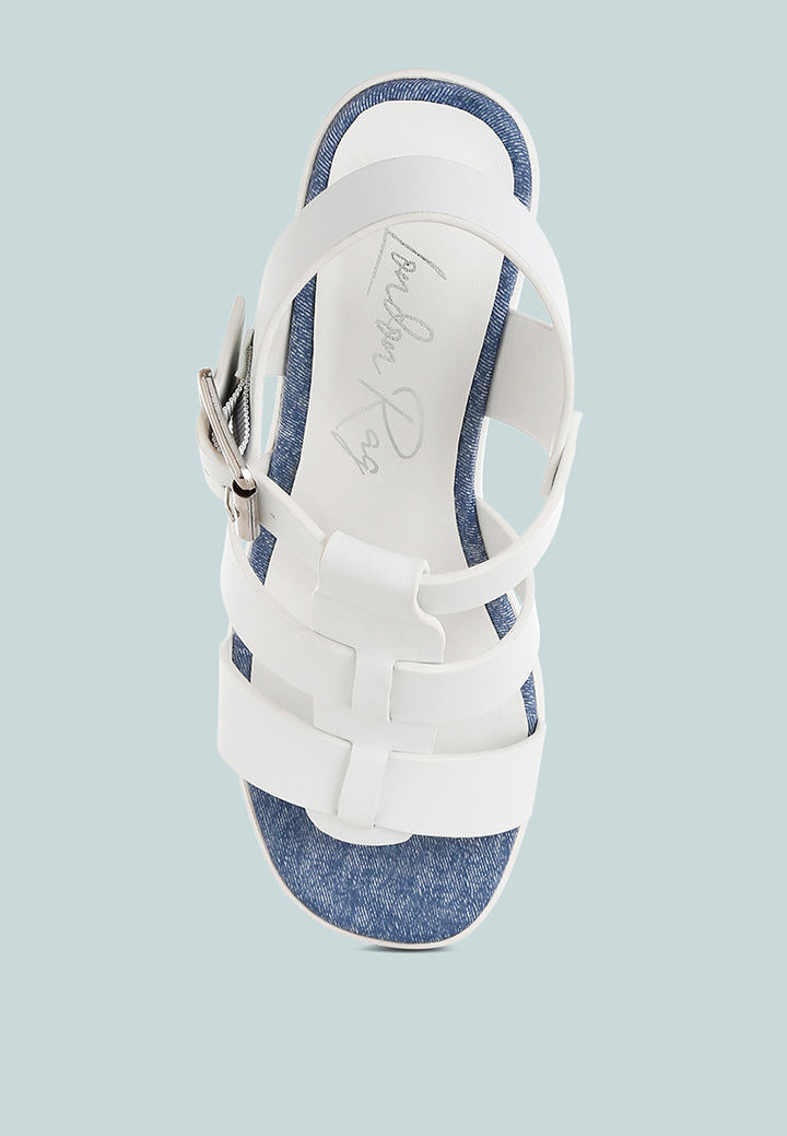 chunky pin buckle platform heels by mode#color_white