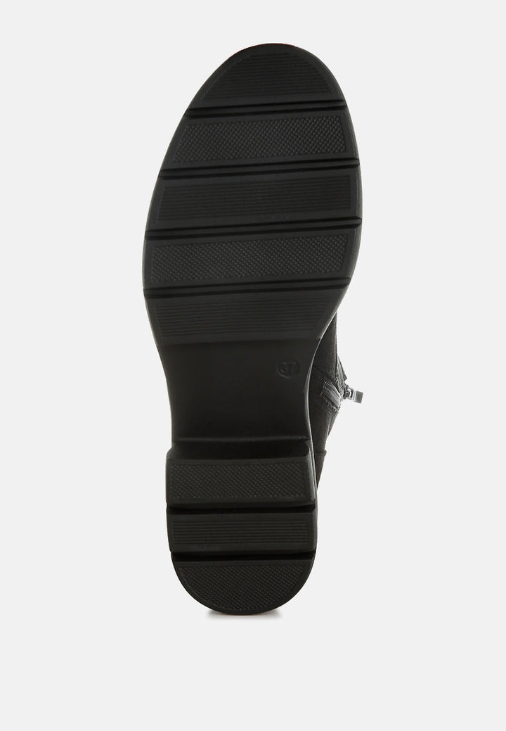 lace up high ankle boots by ruw#color_black