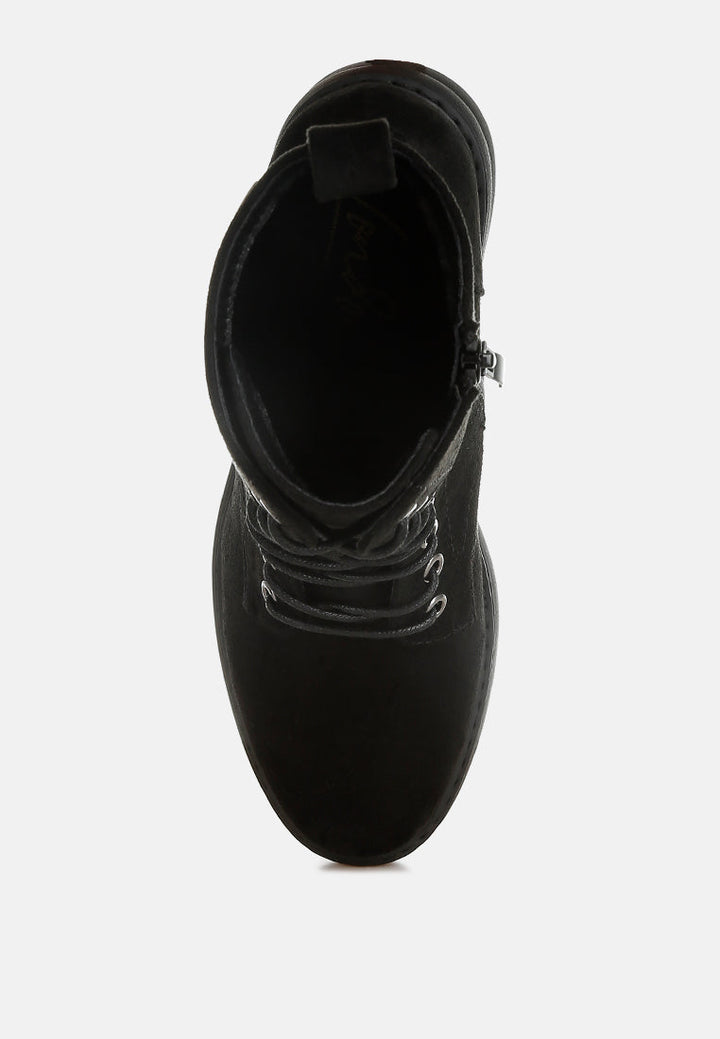 lace up high ankle boots by ruw#color_black