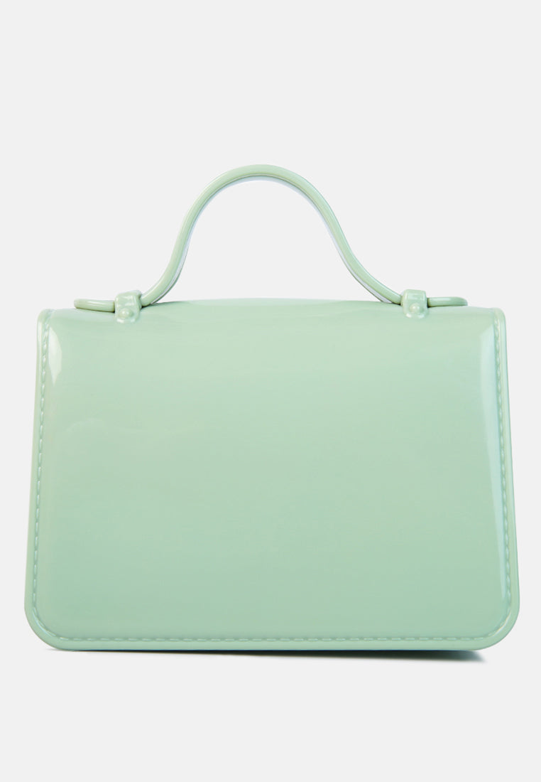 jelly saddle sling bag#color_mint