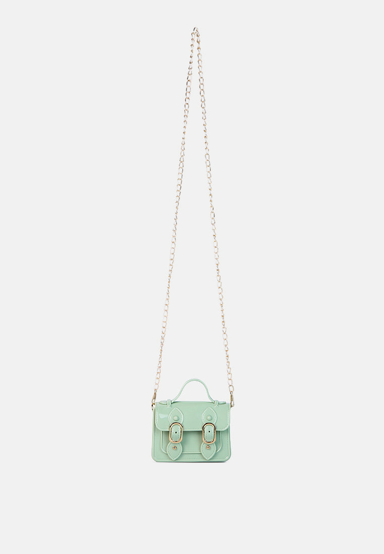 jelly saddle sling bag#color_mint