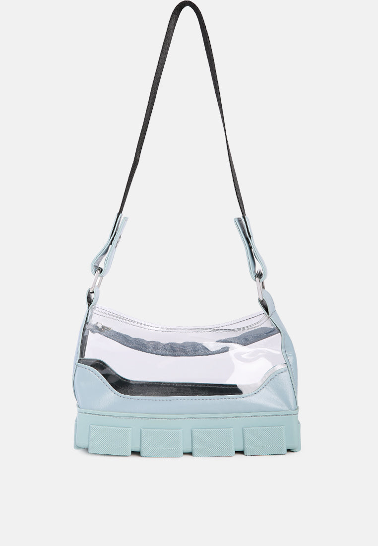 Clear Utility Handbag#color_light-blue