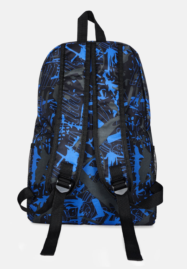 casual college backpack#color_multi-blue