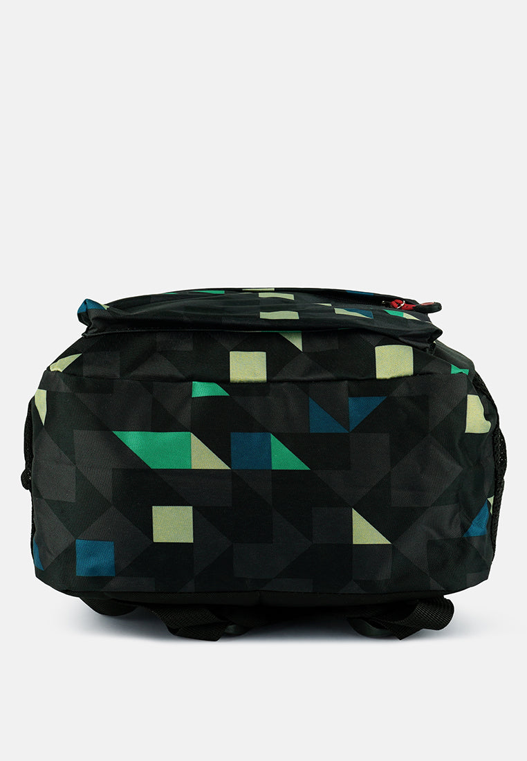 casual college backpack#color_multi-navy