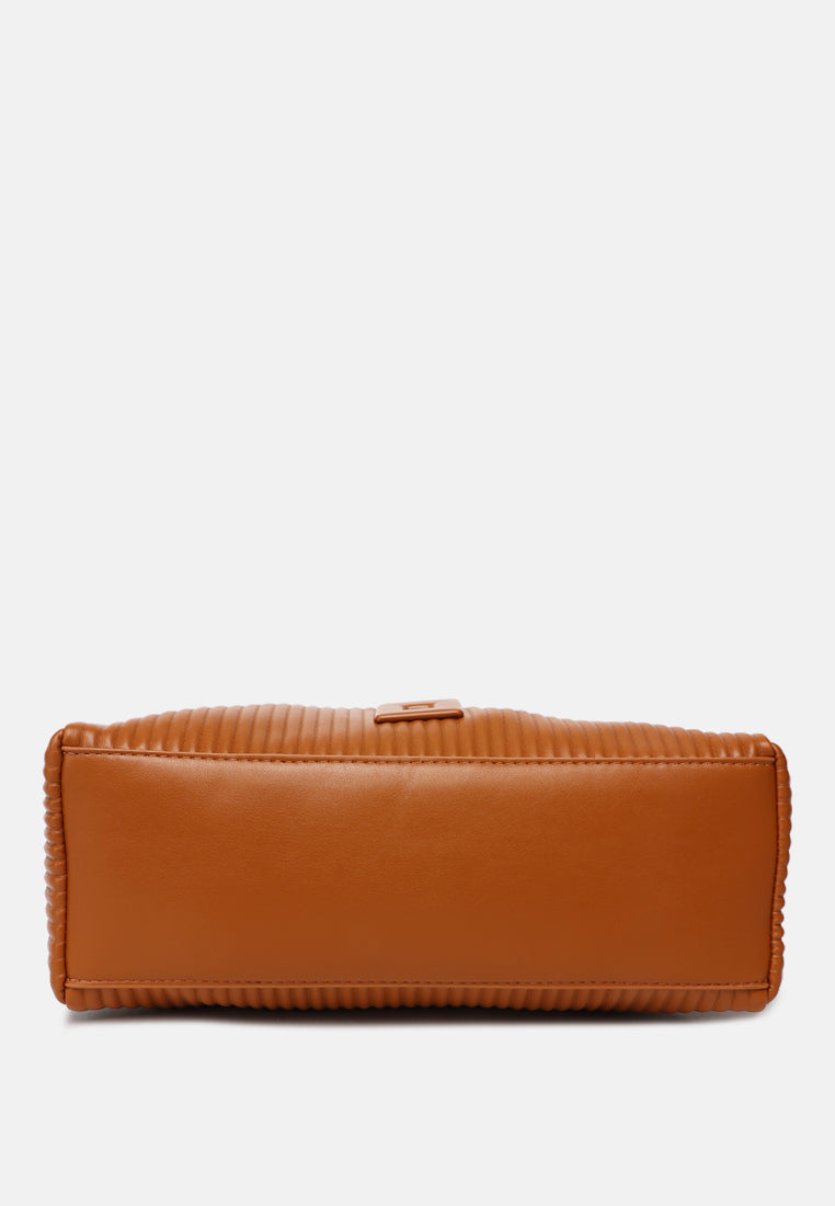 rectangular crossbody bag by ruw#color_brown