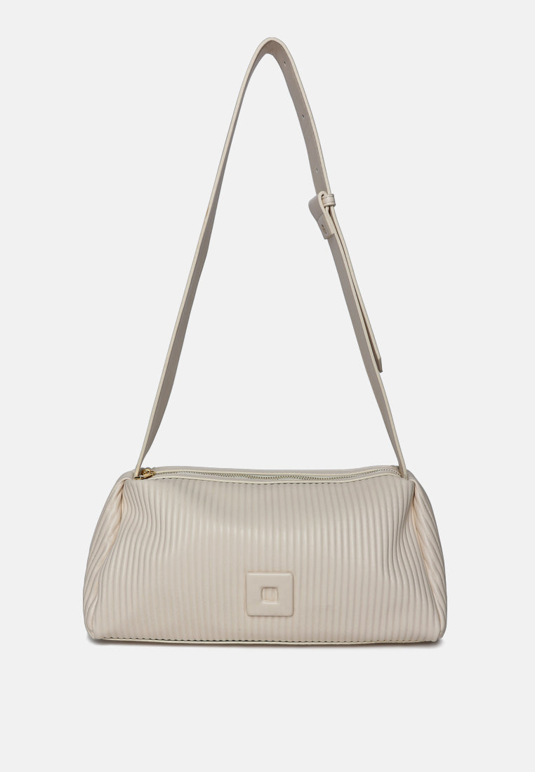 rectangular crossbody bag by ruw#color_white