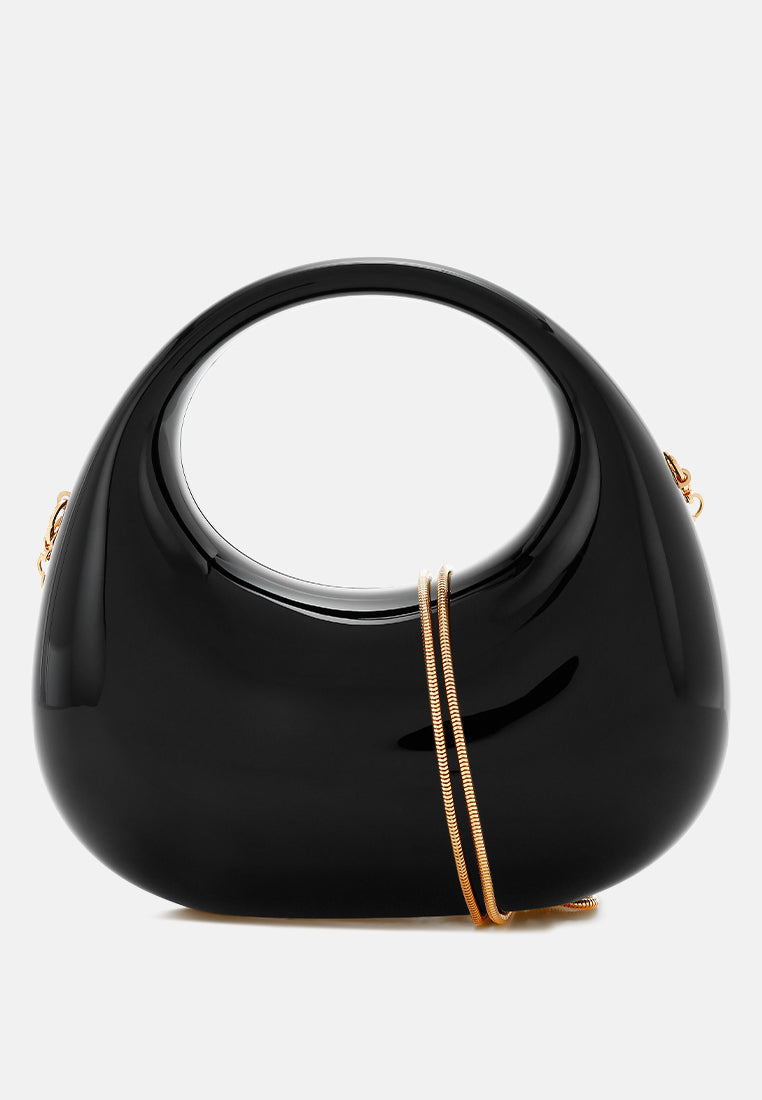 metallic mini clutch bag by ruw#color_black