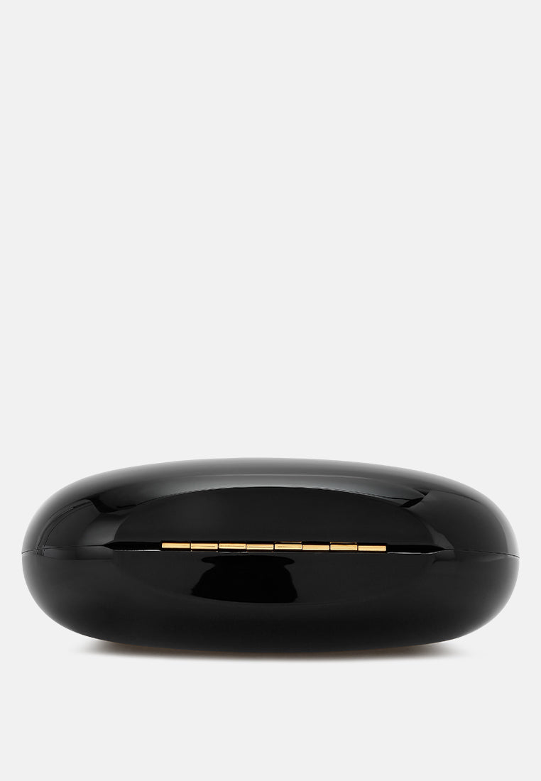 metallic mini clutch bag by ruw#color_black