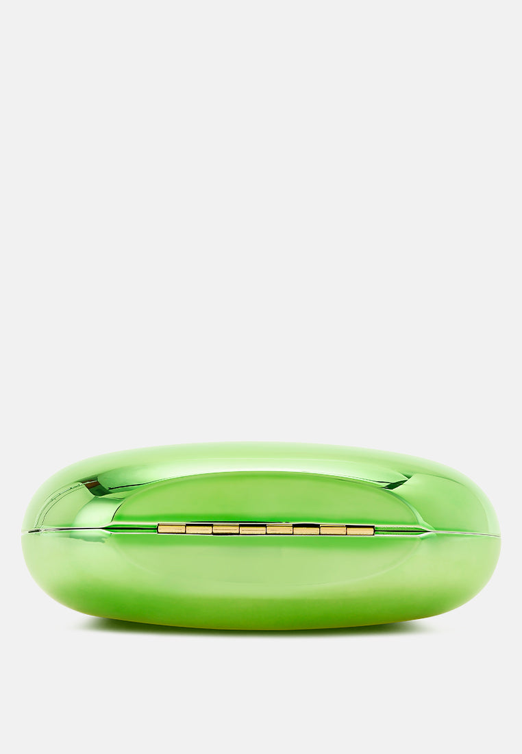 metallic mini clutch bag by ruw#color_green