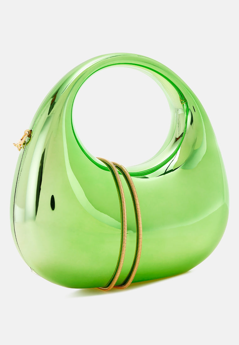 metallic mini clutch bag by ruw#color_green