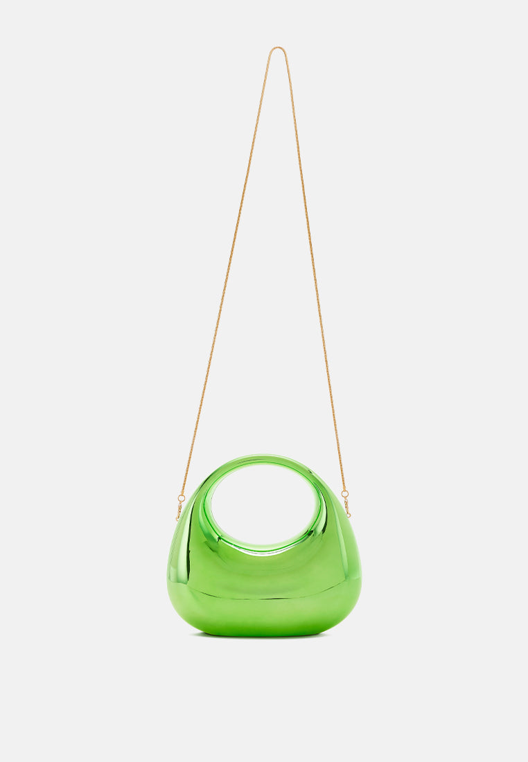 metallic mini clutch bag by ruw#color_green