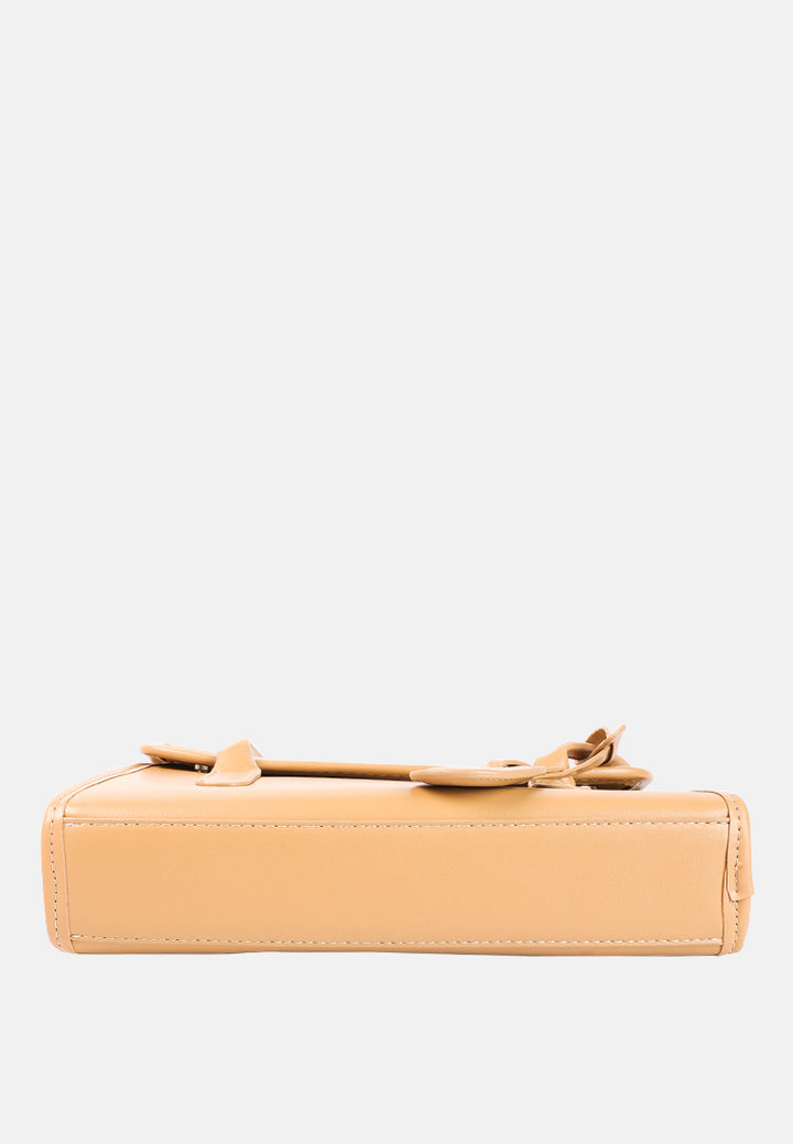 basic rectangular mini handbag#color_camel