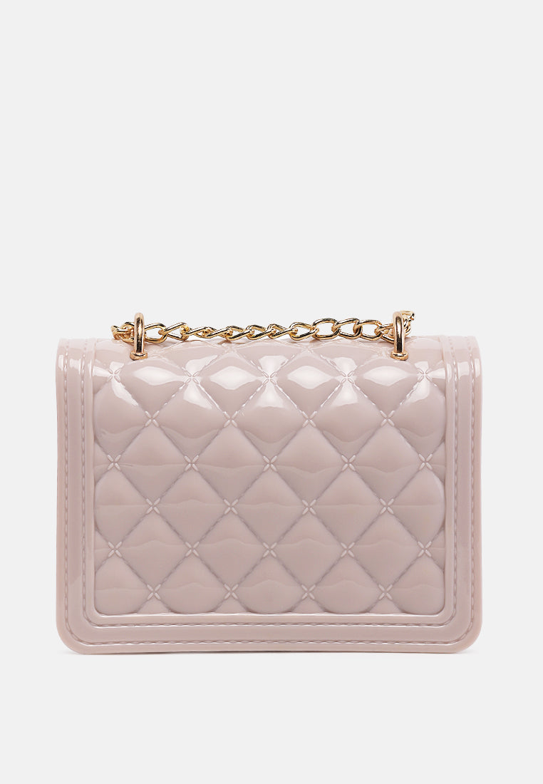 quilted sling bag#color_beige