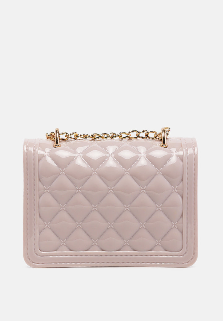 quilted sling bag#color_beige