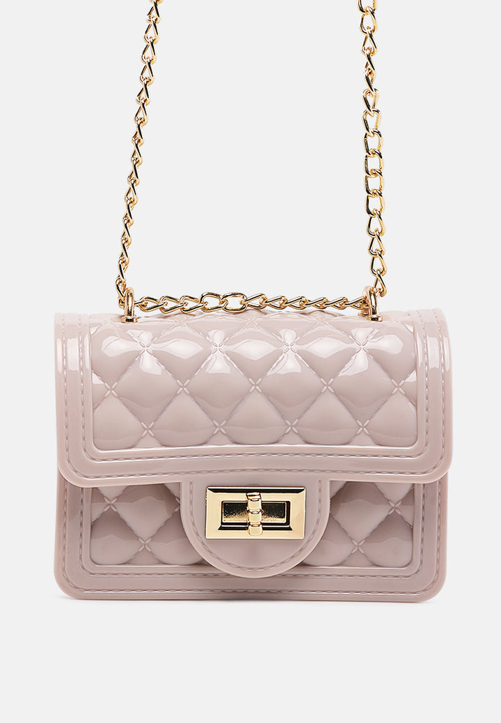 quilted sling bag#color_beige