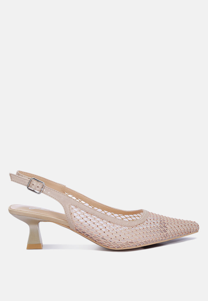 rhinestone slingback mules by ruw#color_beige