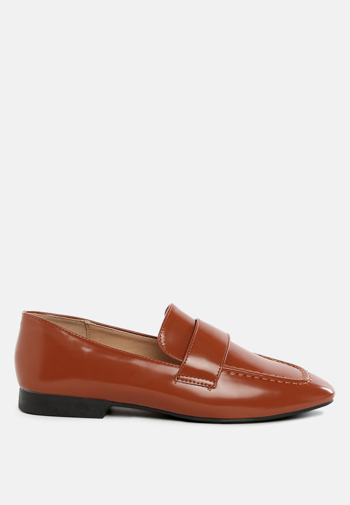 flat heel loafers by ruw#color_brown