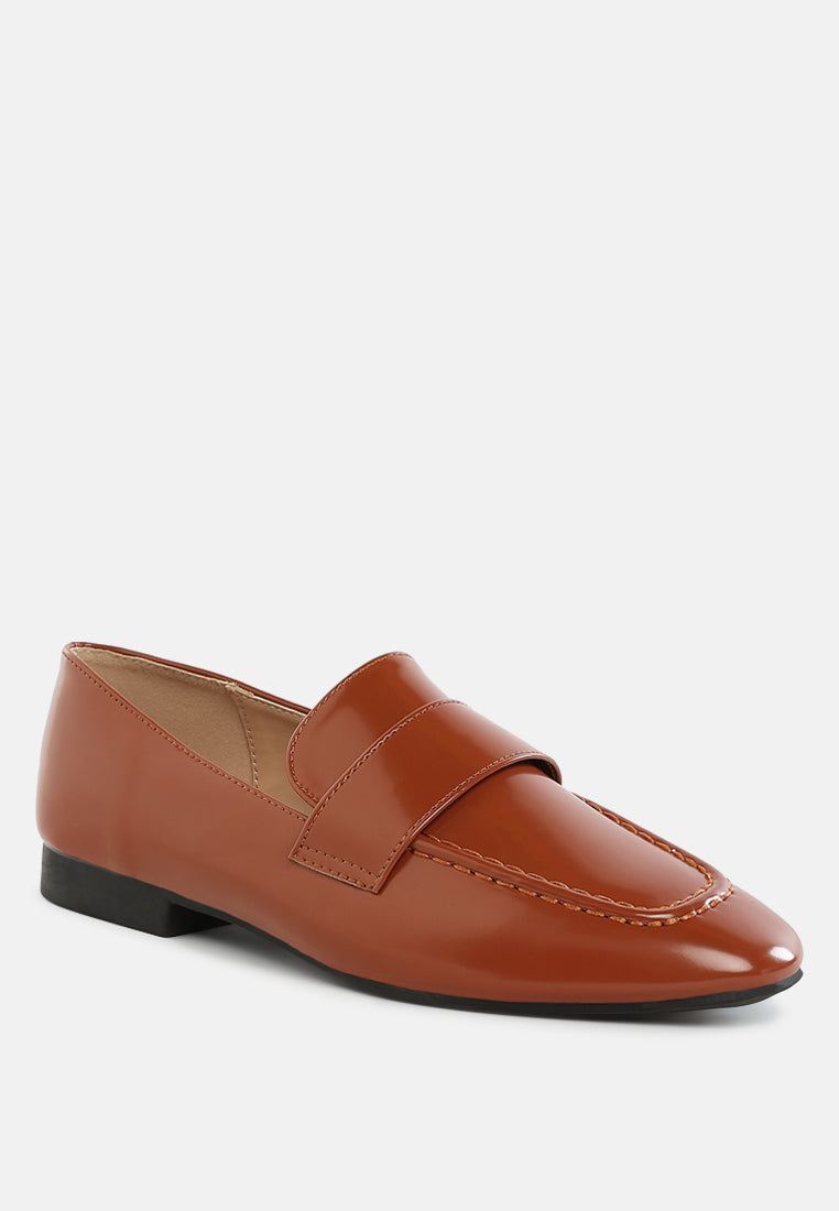 flat heel loafers by ruw#color_brown