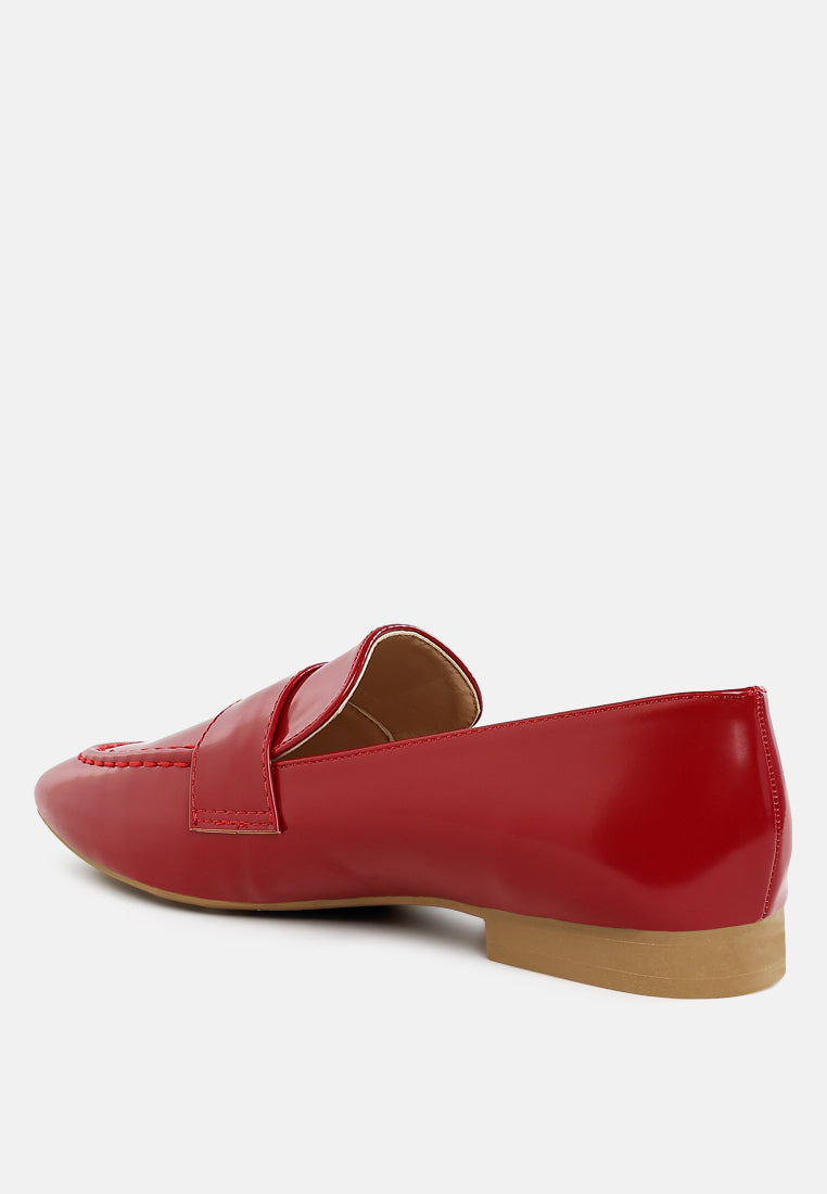 flat heel loafers by ruw#color_dark-red