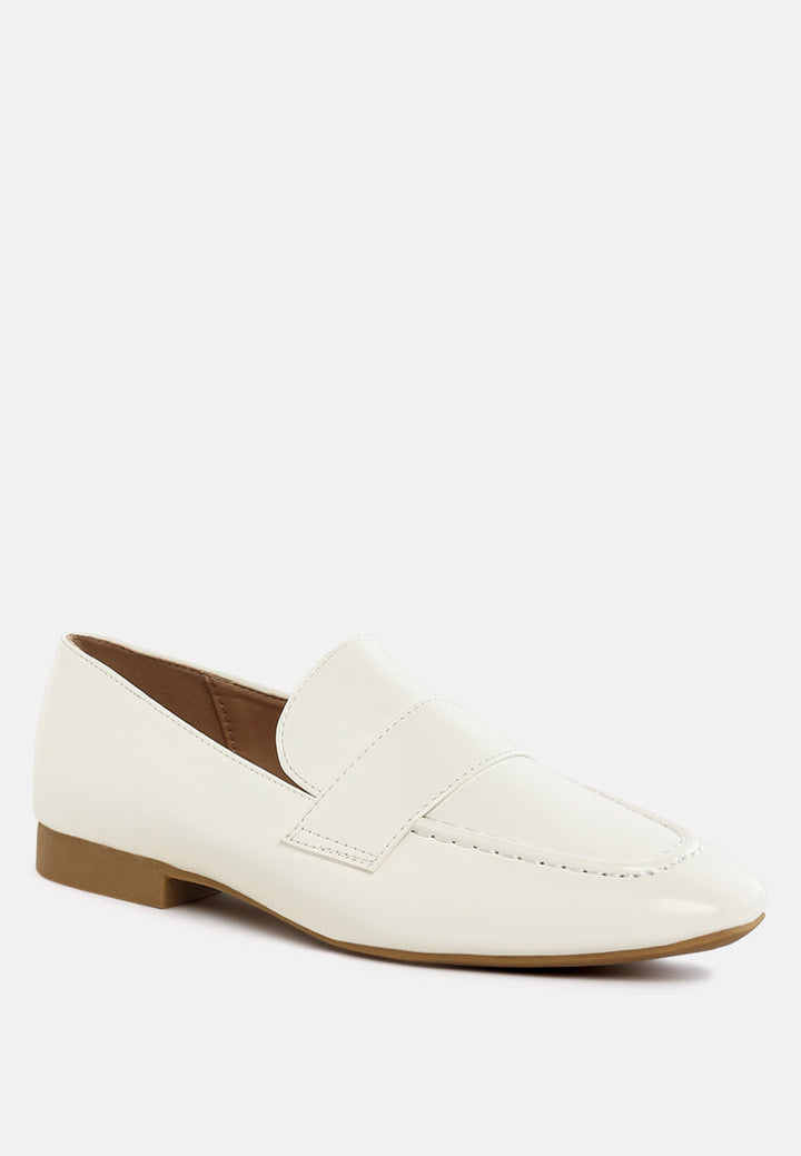 flat heel loafers by ruw#color_off-white