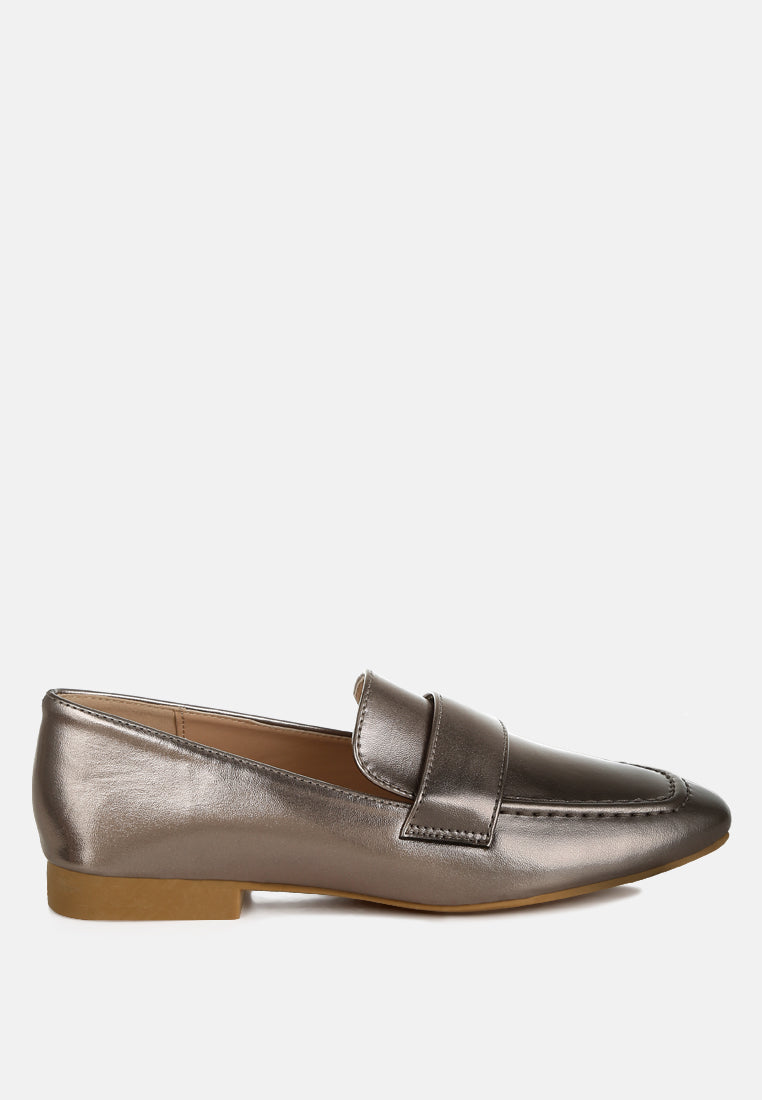 flat heel loafers by ruw#color_silver