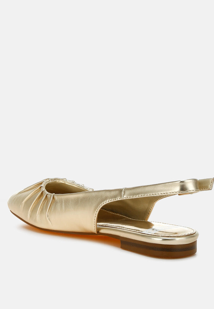 metallic square toe flat slingbacks by ruw#color_gold