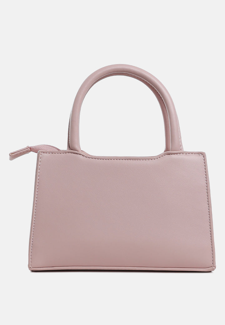 big bow detail mini handbag by ruw#color_pink
