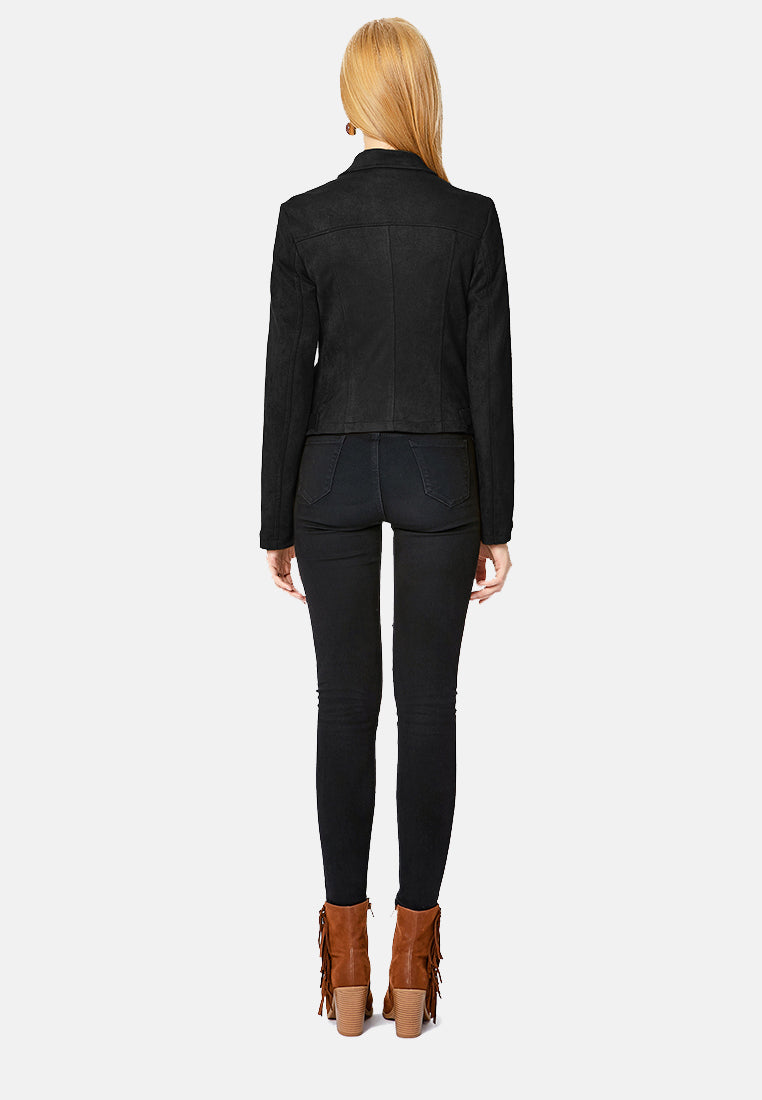 suede biker jacket#color_black