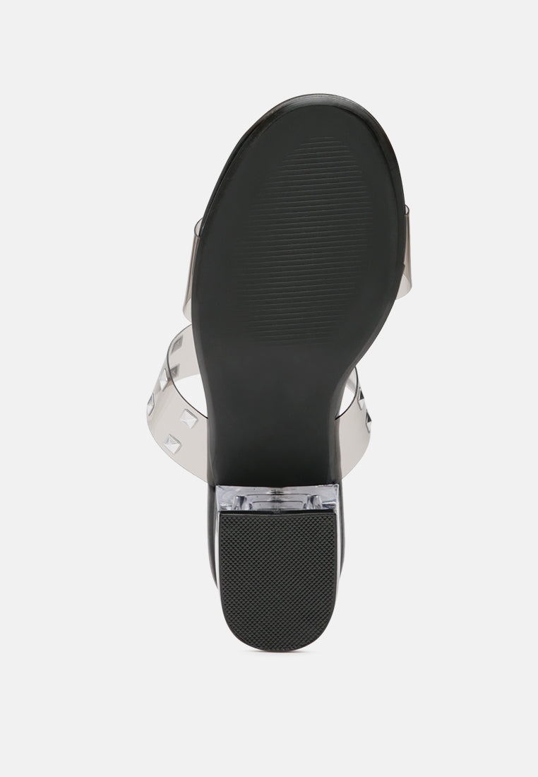 oasis clear detail stud slip-on sandal#color_black
