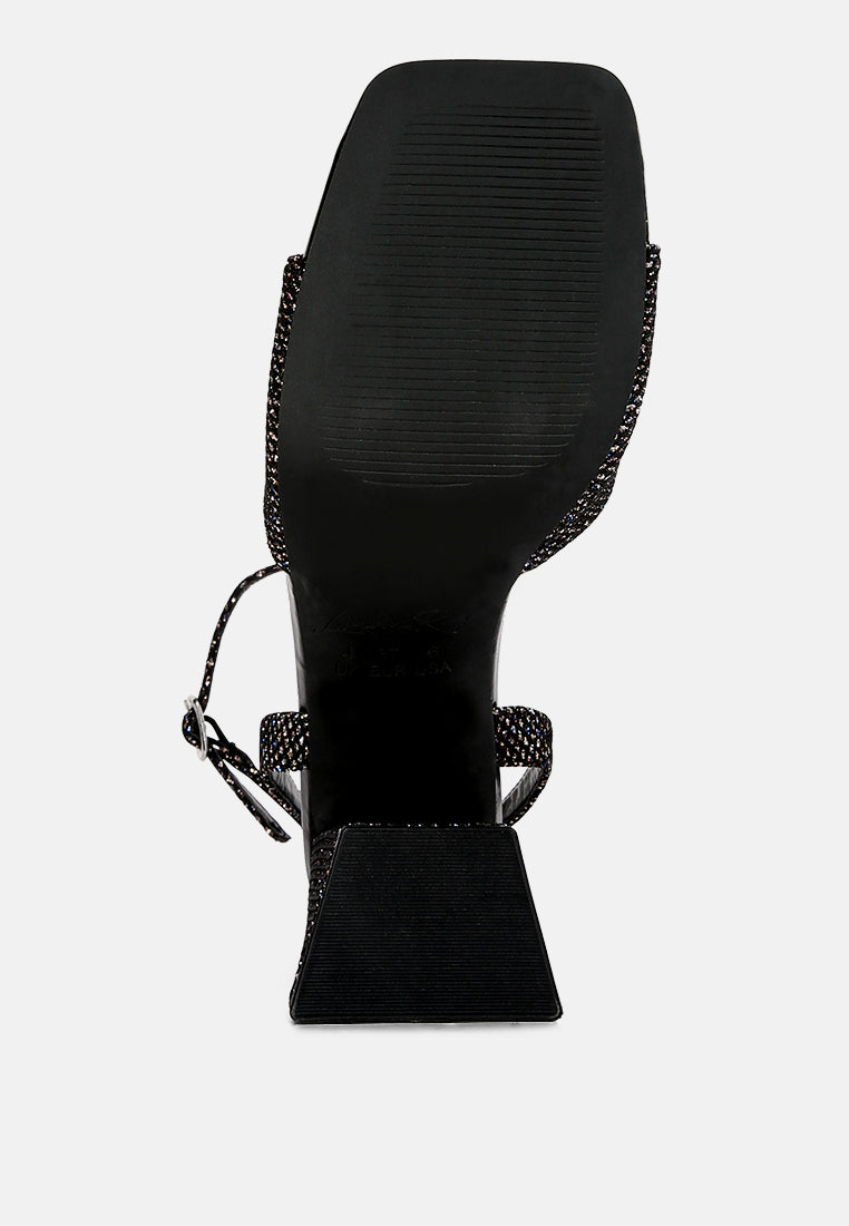 black lino sparkle block heeled sandals#color_black