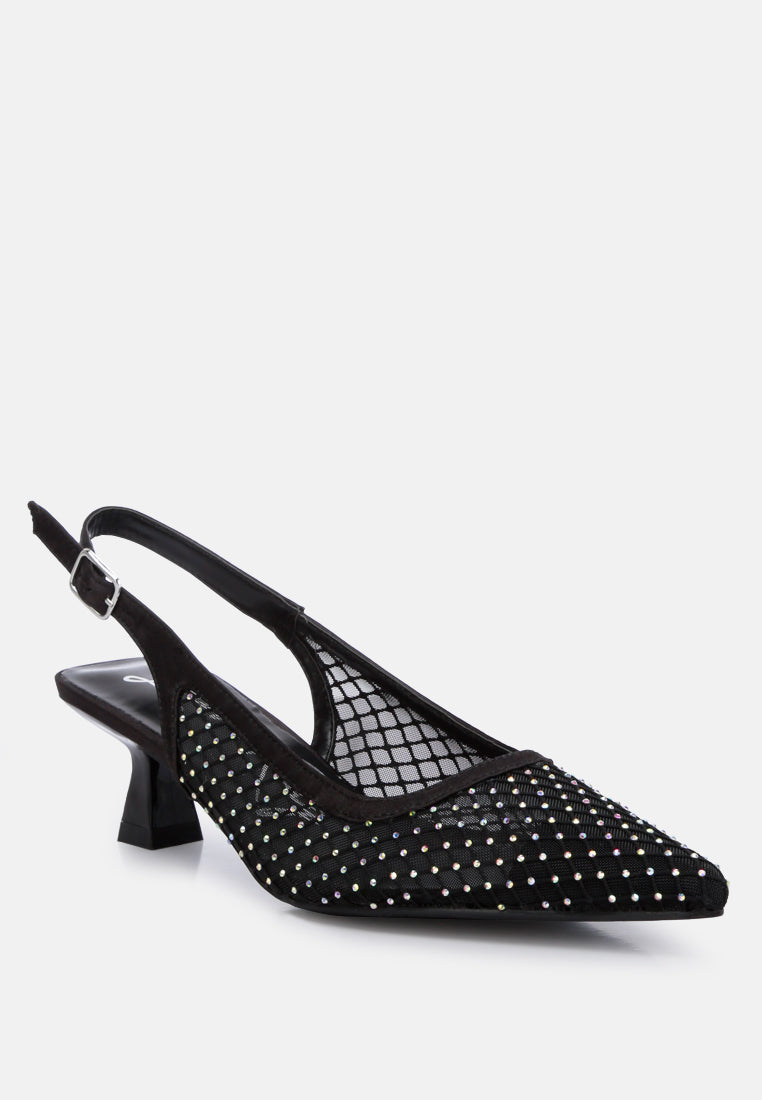 rhinestone slingback mules by ruw#color_black