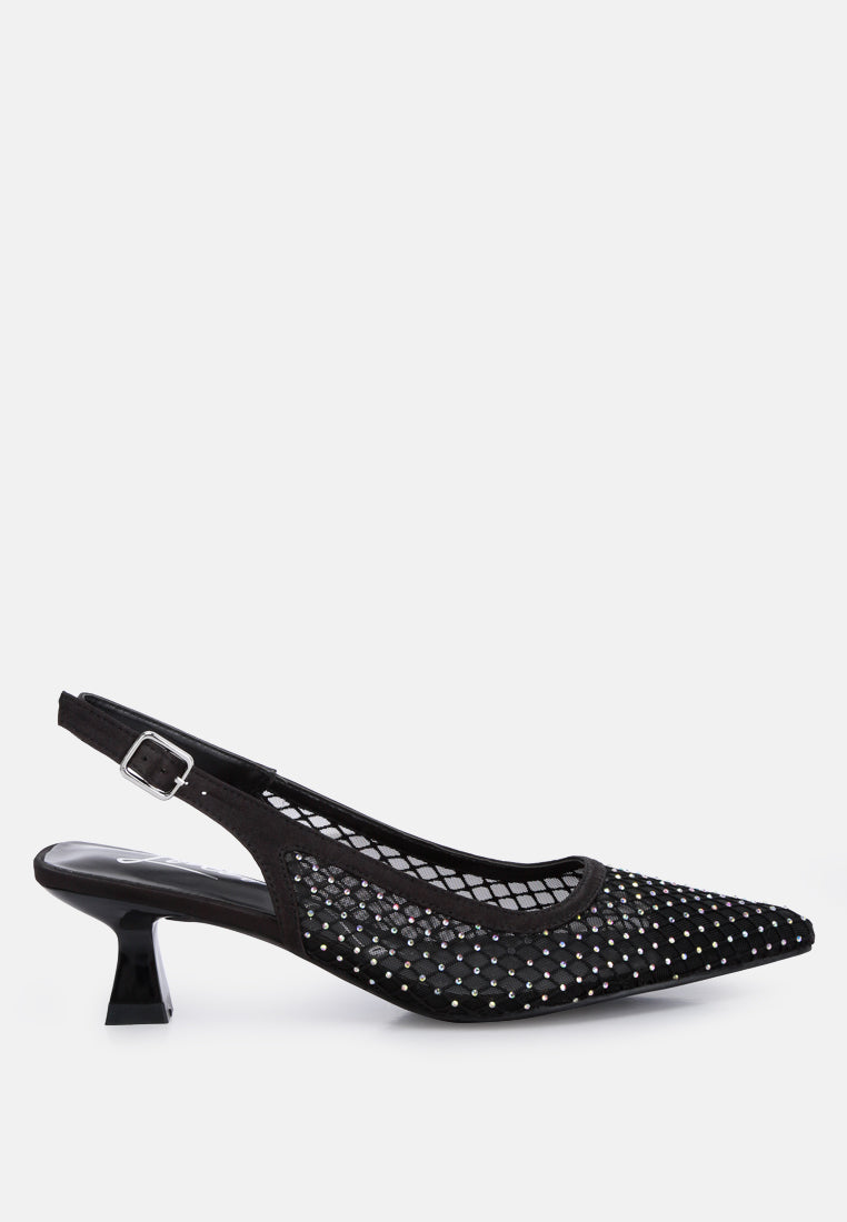 rhinestone slingback mules by ruw#color_black