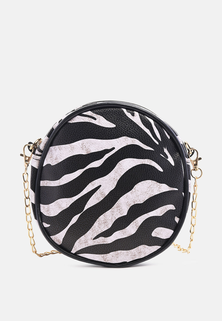 animal print canteen bag#color_black