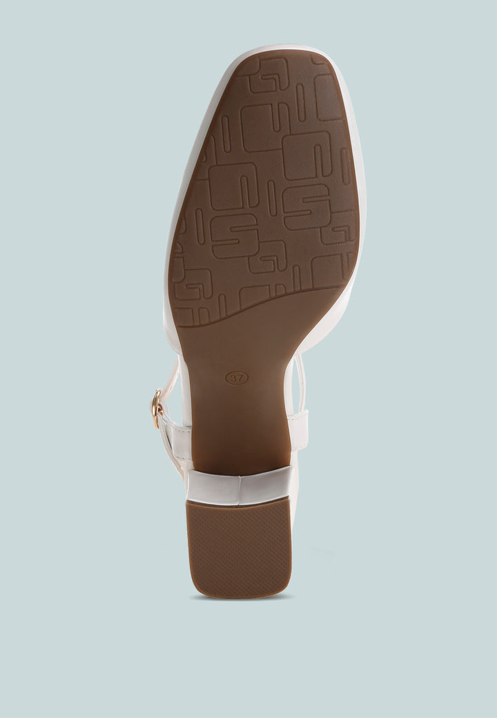 blitz close toe buckled sandals#color_white-faux-leather