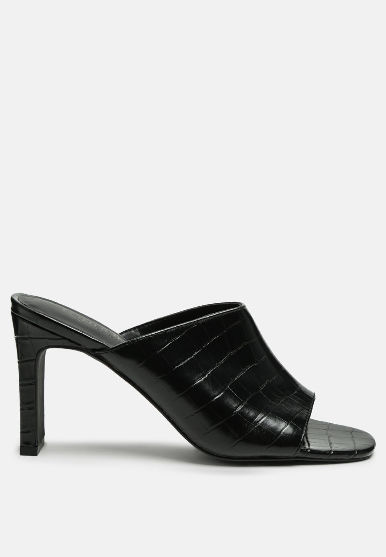 block heeled slides#color_black