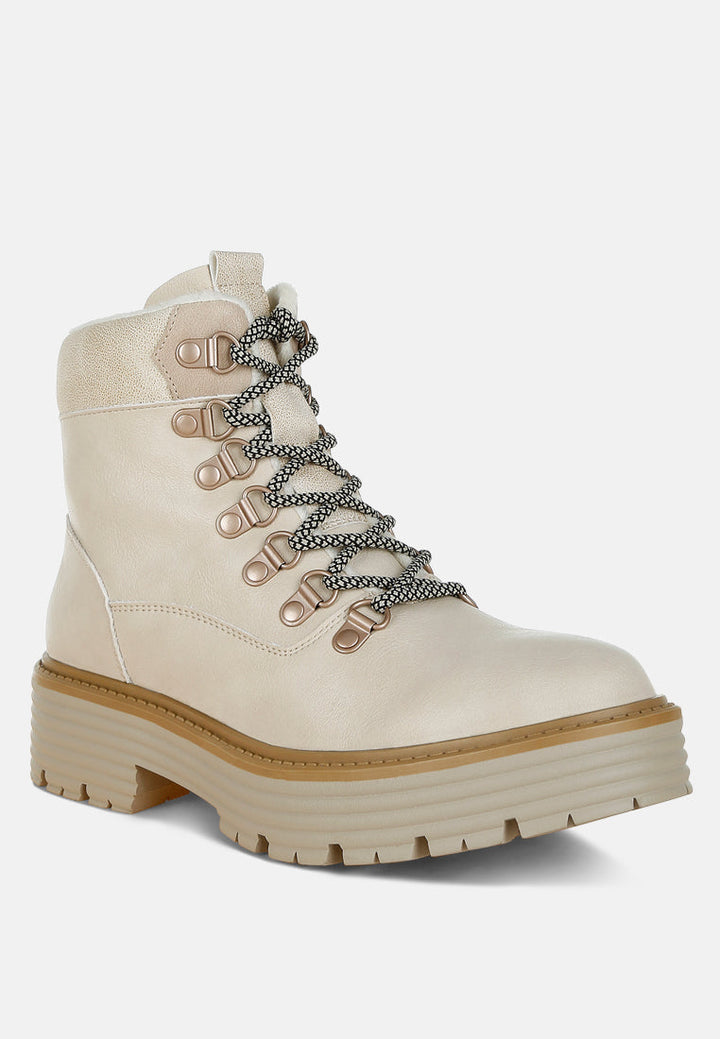 lace-up chunky warm ankle boots by ruw#color_beige