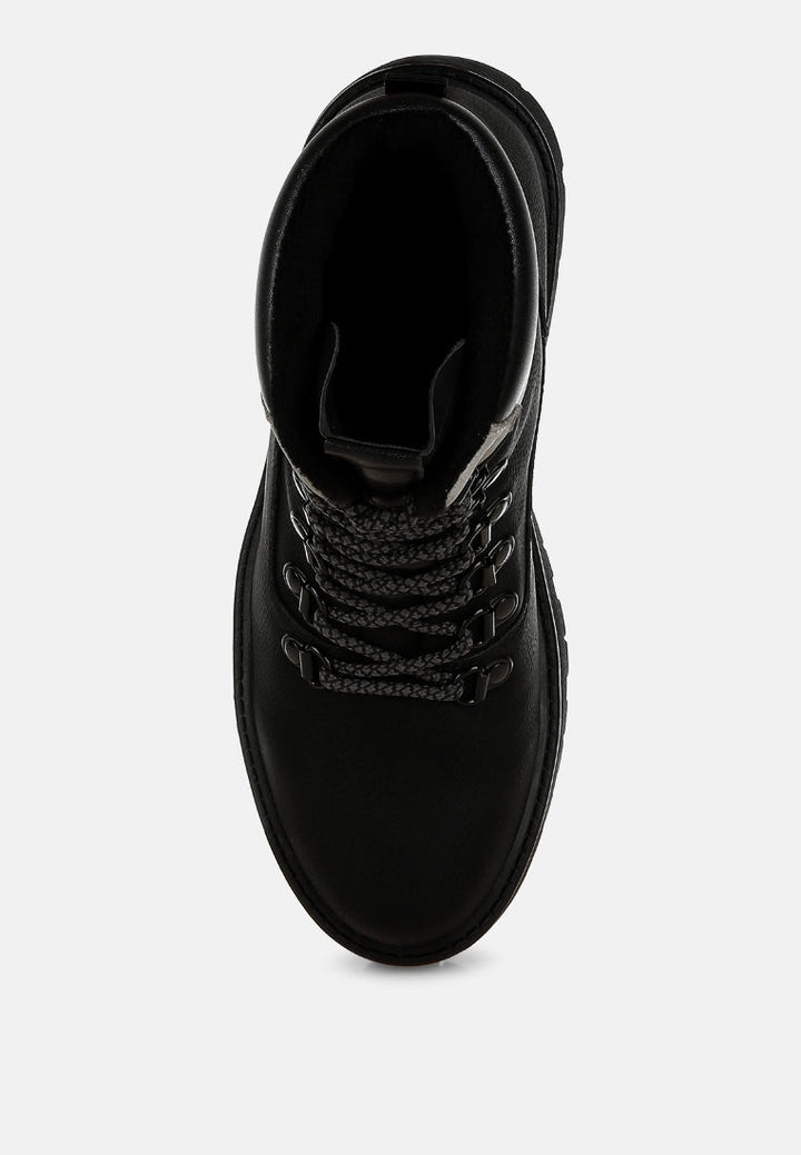 lace-up chunky warm ankle boots by ruw#color_black