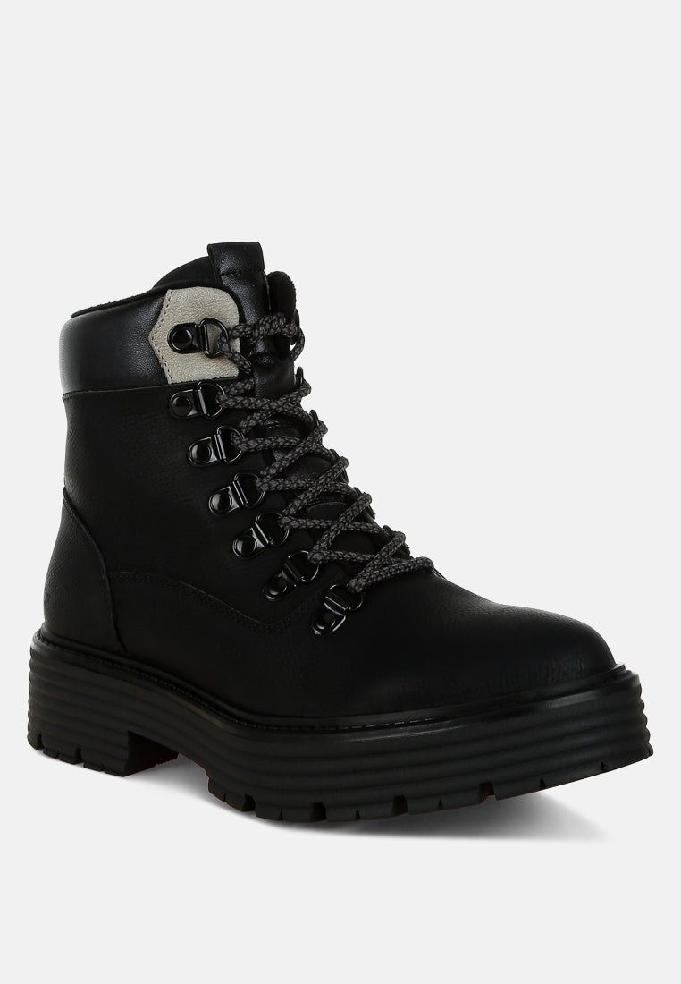 lace-up chunky warm ankle boots by ruw#color_black