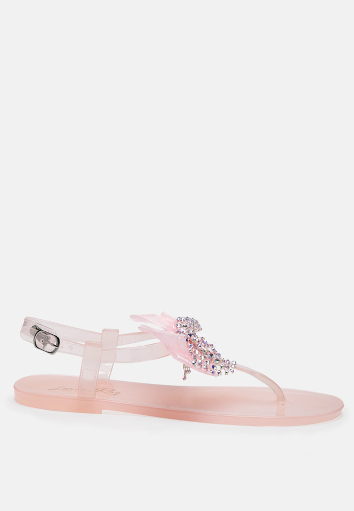 bow-tie t strap flat sandals#color_nude