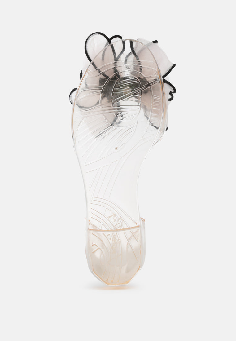 bow on top jelly ballerinas#color_beige
