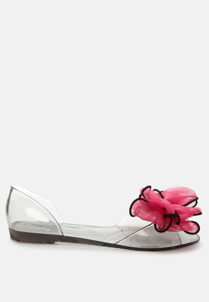 bow on top jelly ballerinas#color_purple