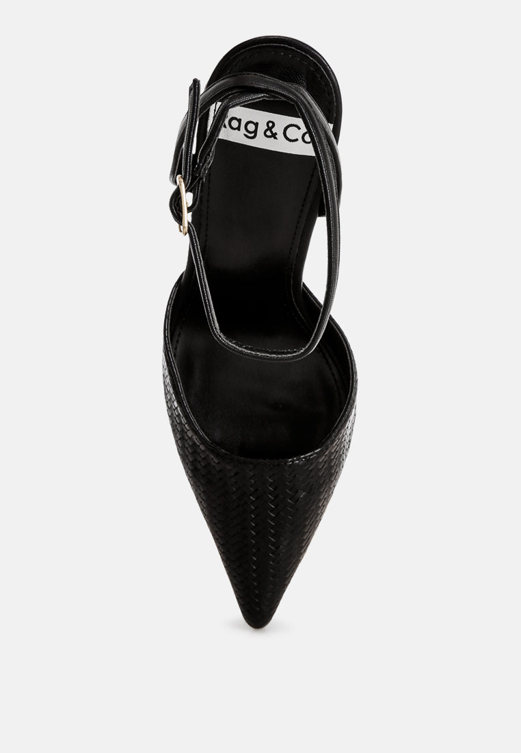 boxwood supportive ankle strap heel sandals#color_black-smooth