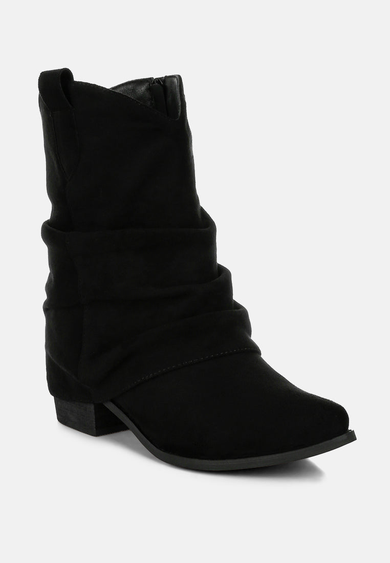 slouchy calf boots by ruw#color_black