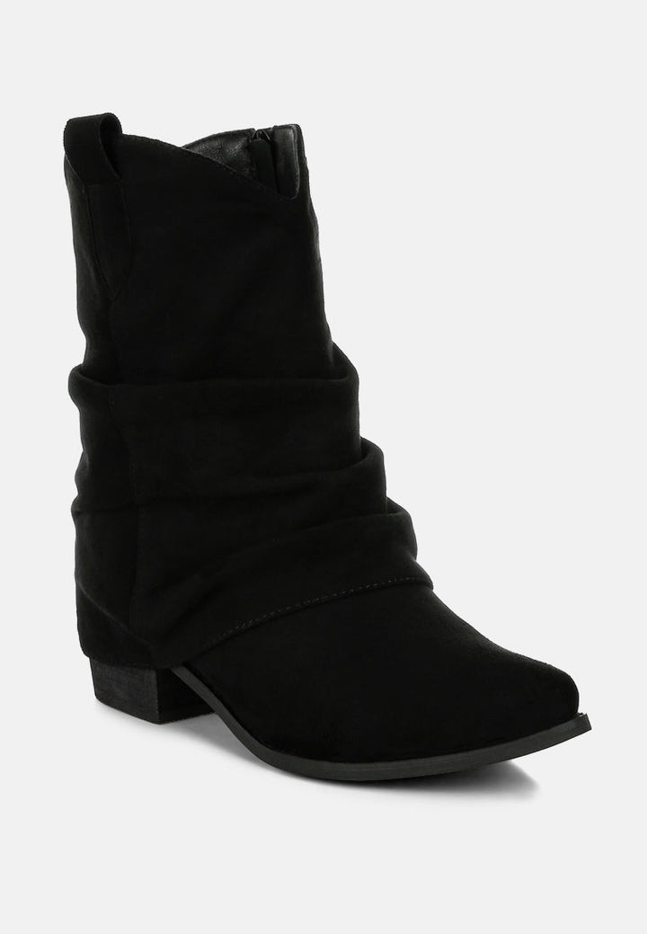 slouchy calf boots by ruw#color_black