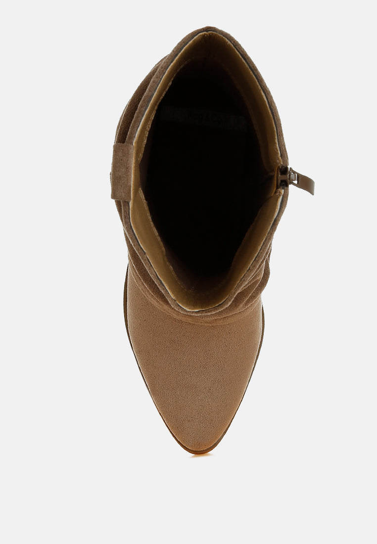 slouchy calf boots by ruw#color_taupe