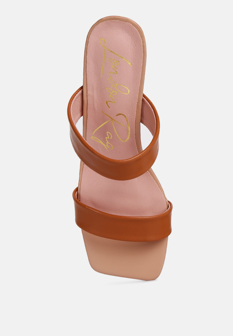 brown mid heel sandals#color_brown