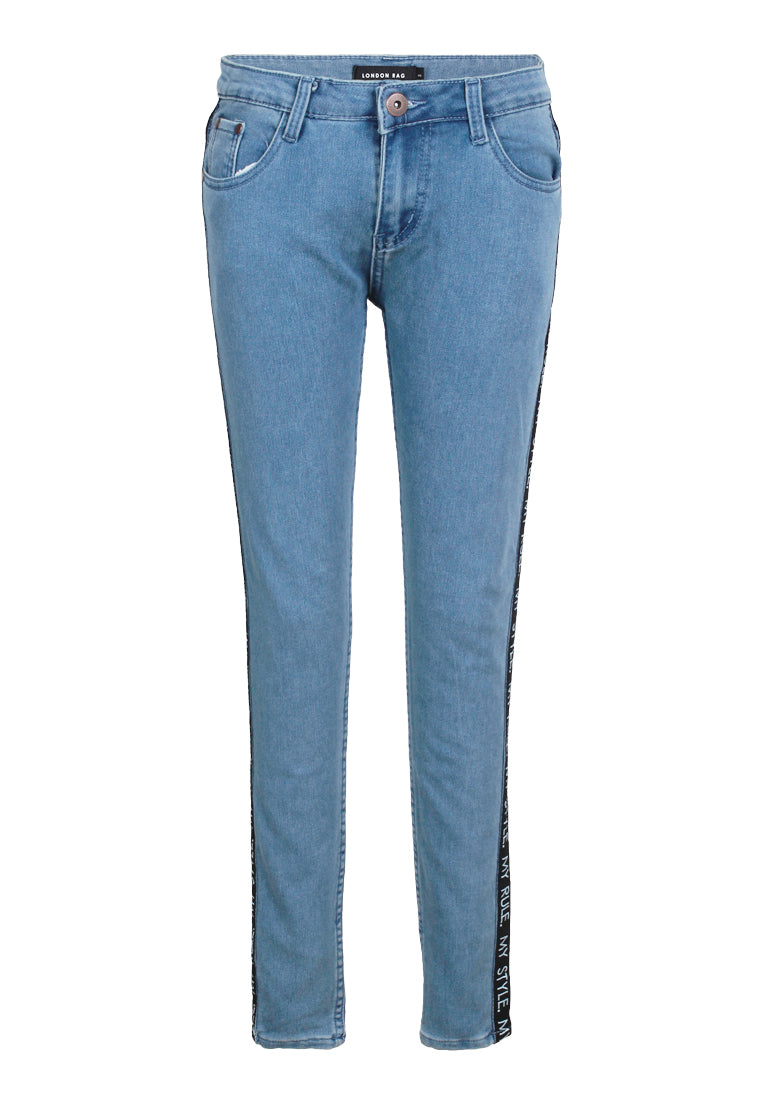 skinny side tape jeans#color_light-blue